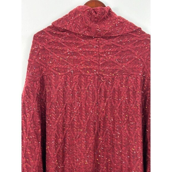 New St Johns Bay Women Sz XXL Maroon Red Sweater Short Dolman Sleeve Pullover E4 - Picture 5 of 12
